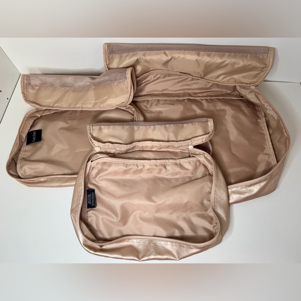 Calpak Rose Gold Packing Cubes—3 Piece Set - Picture 3 of 9